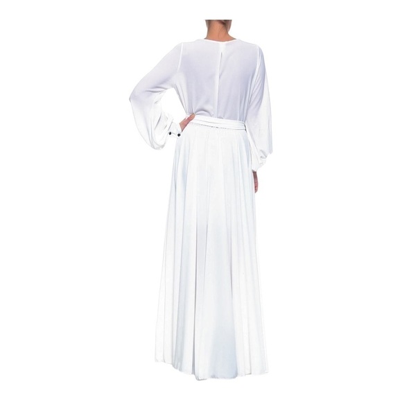 meghan LA Lilypad Wrap Maxi Dress white - Picture 2 of 13